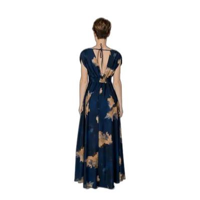 Blue Polyester Long