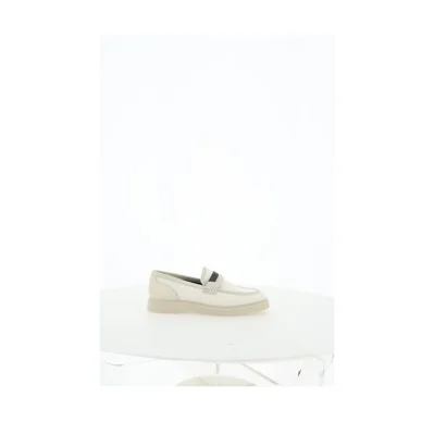 Beige Loafers Shoes