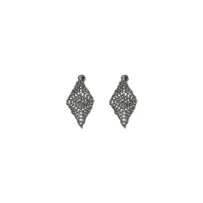 Faceted silver Earrings