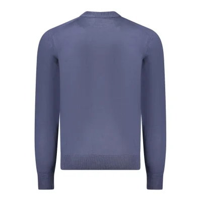 Blue Wool Men Sweater