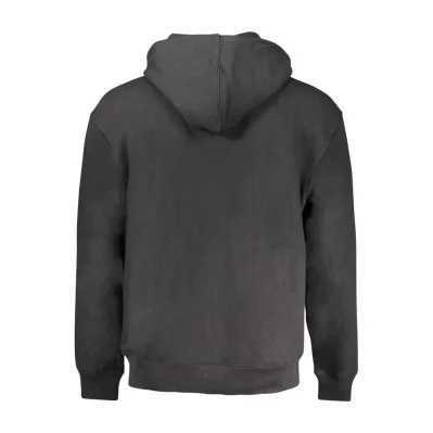 Black Cotton Men Sweater