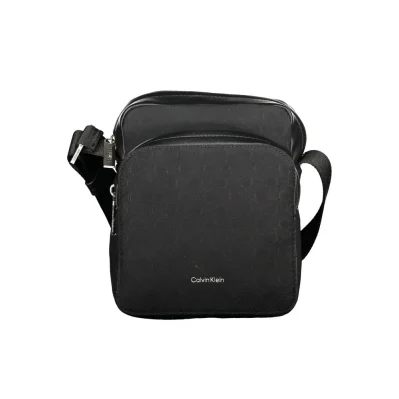 Black Polyester Men Shoulder Bag