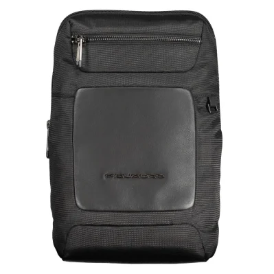 Black Recycled Polyethylene Men Shoulder Bag