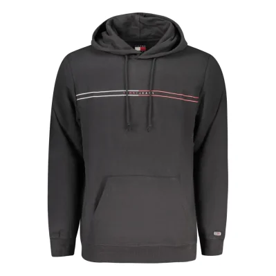 Black Cotton Men Sweater