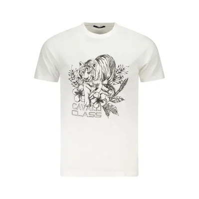 White Cotton Men T-Shirt