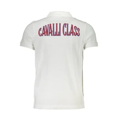 White Cotton Men Polo Shirt