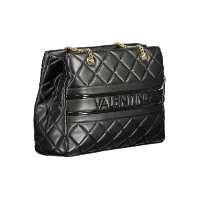 Black Polyethylene Women Handbag