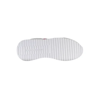 White Polyester Men Sneaker