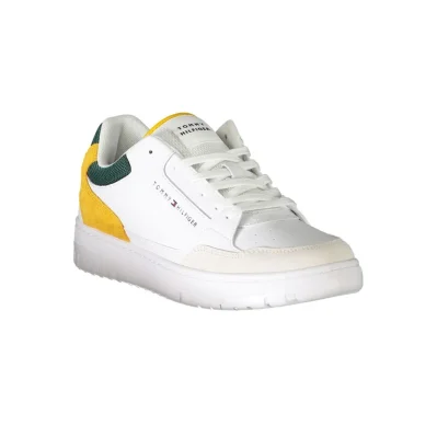 White Polyethylene Men Sneaker