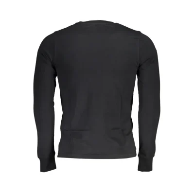 Black Cotton Men T-Shirt