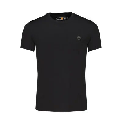 Black Cotton Men T-Shirt