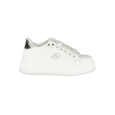 White Synthetic Women Sneaker