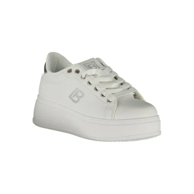 White Synthetic Women Sneaker