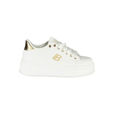White Synthetic Women Sneaker