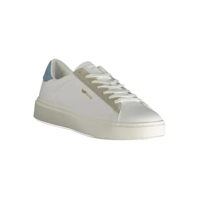 White Polyester Men Sneaker