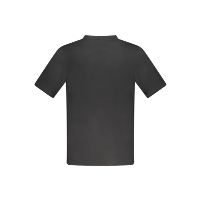 Black Cotton Men T-Shirt