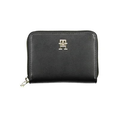 Black Polyurethane Women Wallet