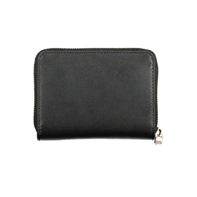 Black Polyurethane Women Wallet