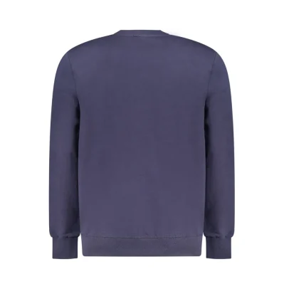 Blue Cotton Men Sweater