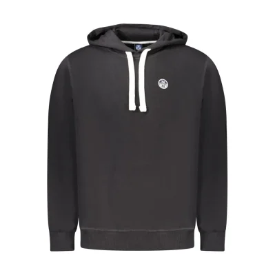 Black Cotton Men Sweater
