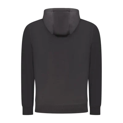 Black Cotton Men Sweater