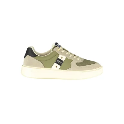 Green Leather Men Sneaker
