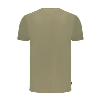 Green Cotton Men T-Shirt