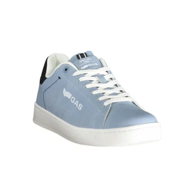 Blue Polyester Men Sneaker