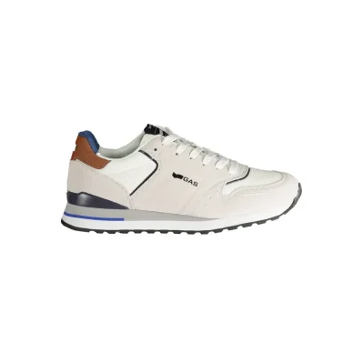 White Polyester Men Sneaker