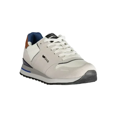 White Polyester Men Sneaker