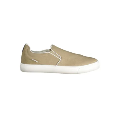 Beige Polyester Men Sneaker