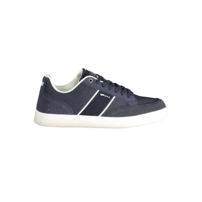 Blue Polyester Men Sneaker