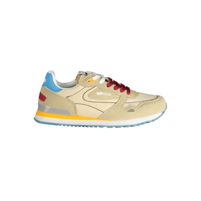 Beige Polyester Men Sneaker
