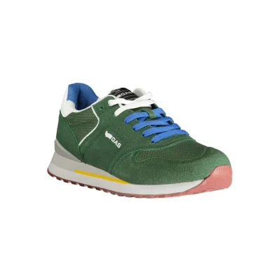 Green Polyester Men Sneaker