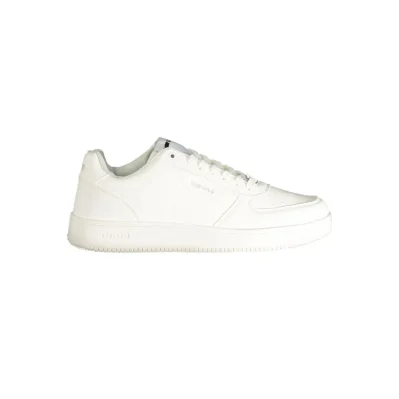 White Polyester Men Sneaker