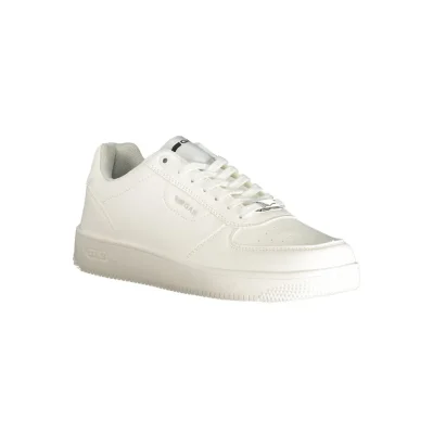 White Polyester Men Sneaker