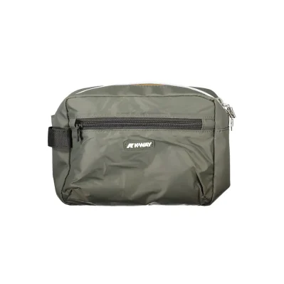 Green Polyamide Men Leather Accessory