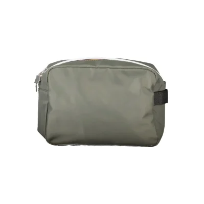 Green Polyamide Men Leather Accessory