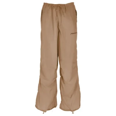 Brown Nylon Jeans & Pant