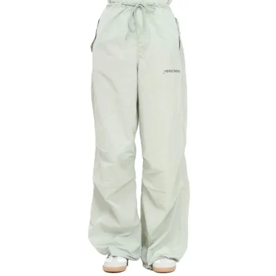 Green Nylon Jeans & Pant