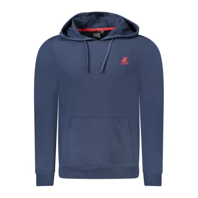 Blue Cotton Men Sweater
