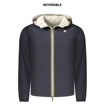 Blue Recycled Nylon Men Jacket