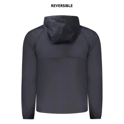 Blue Recycled Nylon Men Jacket