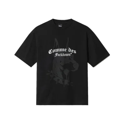 Black Cotton Women T-Shirt