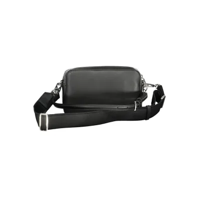Black Polyester Handbag