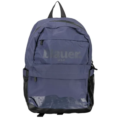 Blue Polyester Backpack