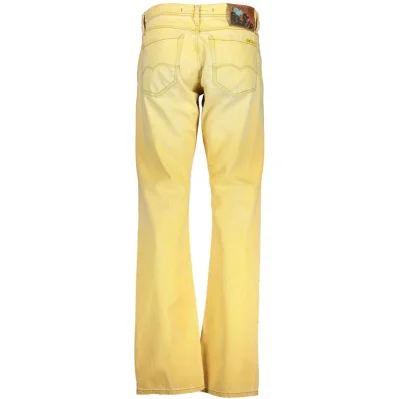 Yellow Cotton Jeans & Pant