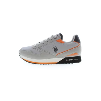 Gray Polyester Sneaker