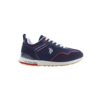Blue Polyester Sneaker