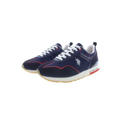 Blue Polyester Sneaker